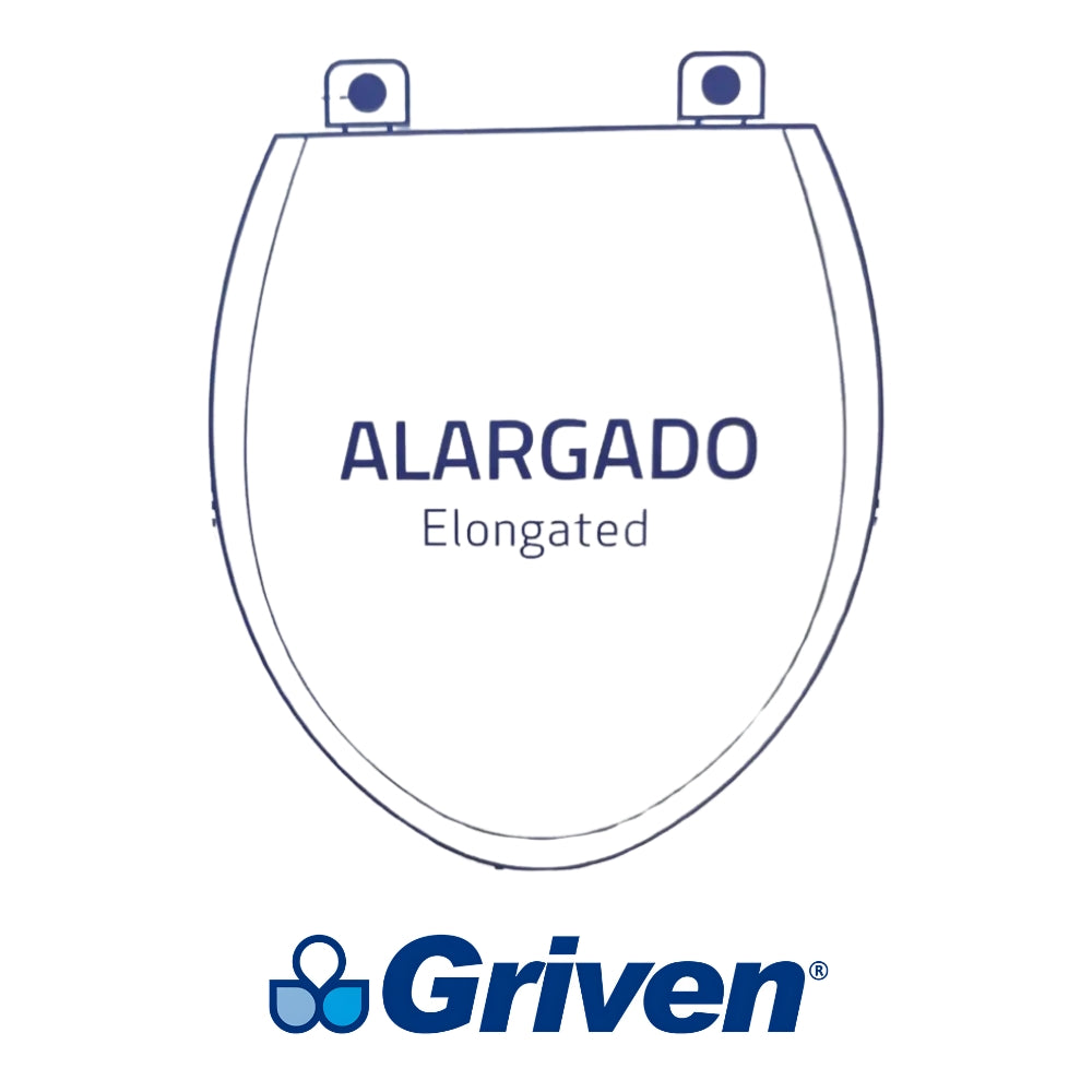 ASIENTO PARA INODORO CIERRE SUAVE 18.5 IN GRIVEN A367-LPA-237
