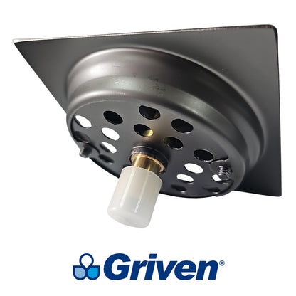 DESAGUE PARA PISO DE DUCHA DE ACERO INOXIDABLE GRIVEN GV-SD-10Q