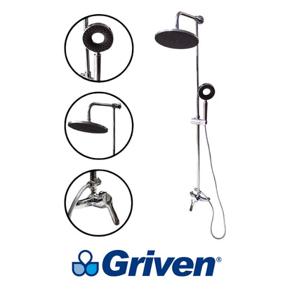 SET DE DUCHA CROMO GRIVEN GV-SH-C1