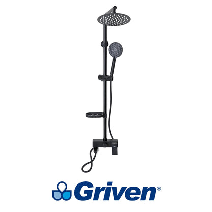SET DE DUCHA NEGRA GRIVEN A367-SH-8T-B1