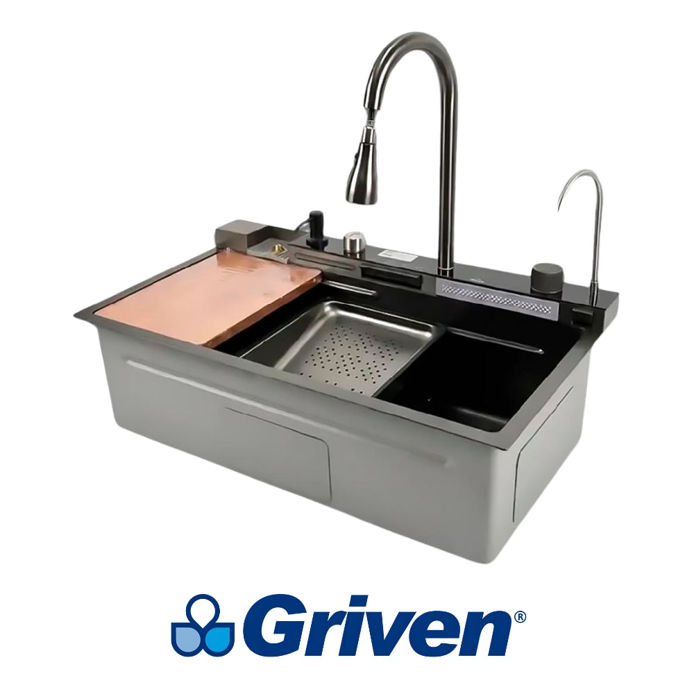 FREGADOR DE COCINA MULTIFUNCION 80X45X22 CM GRV-KSF-8045-3-8