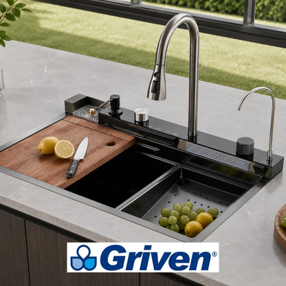 FREGADOR DE COCINA MULTIFUNCION 80X45X22 CM GRV-KSF-8045-3-8