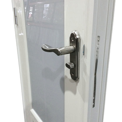 PUERTAS UPVC 2X7 CON MARCO 75MM BLANCO DERECHO PLG01 CON BISAGRAS Y CERRADURA