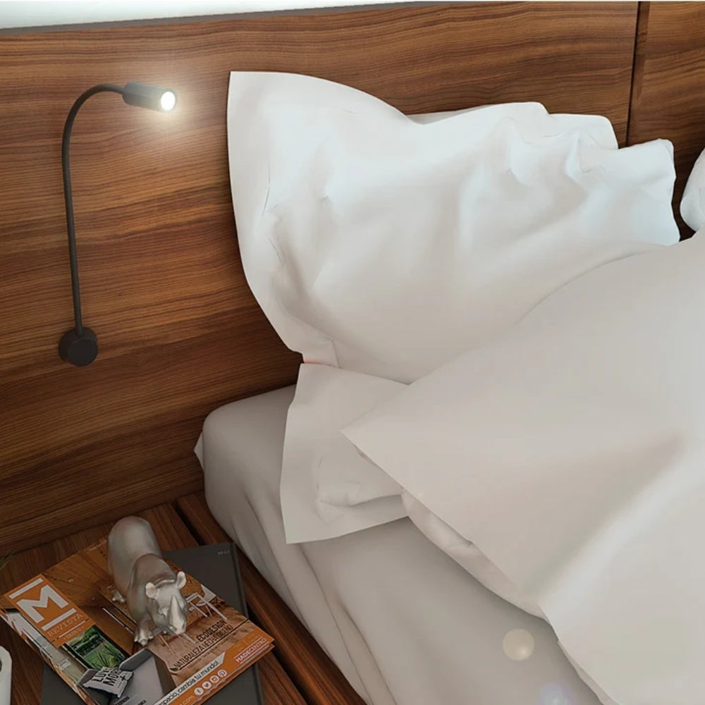 LAMPARA FLEXIBLE PARA CAMA LUZ BLANCA FRIA 1W