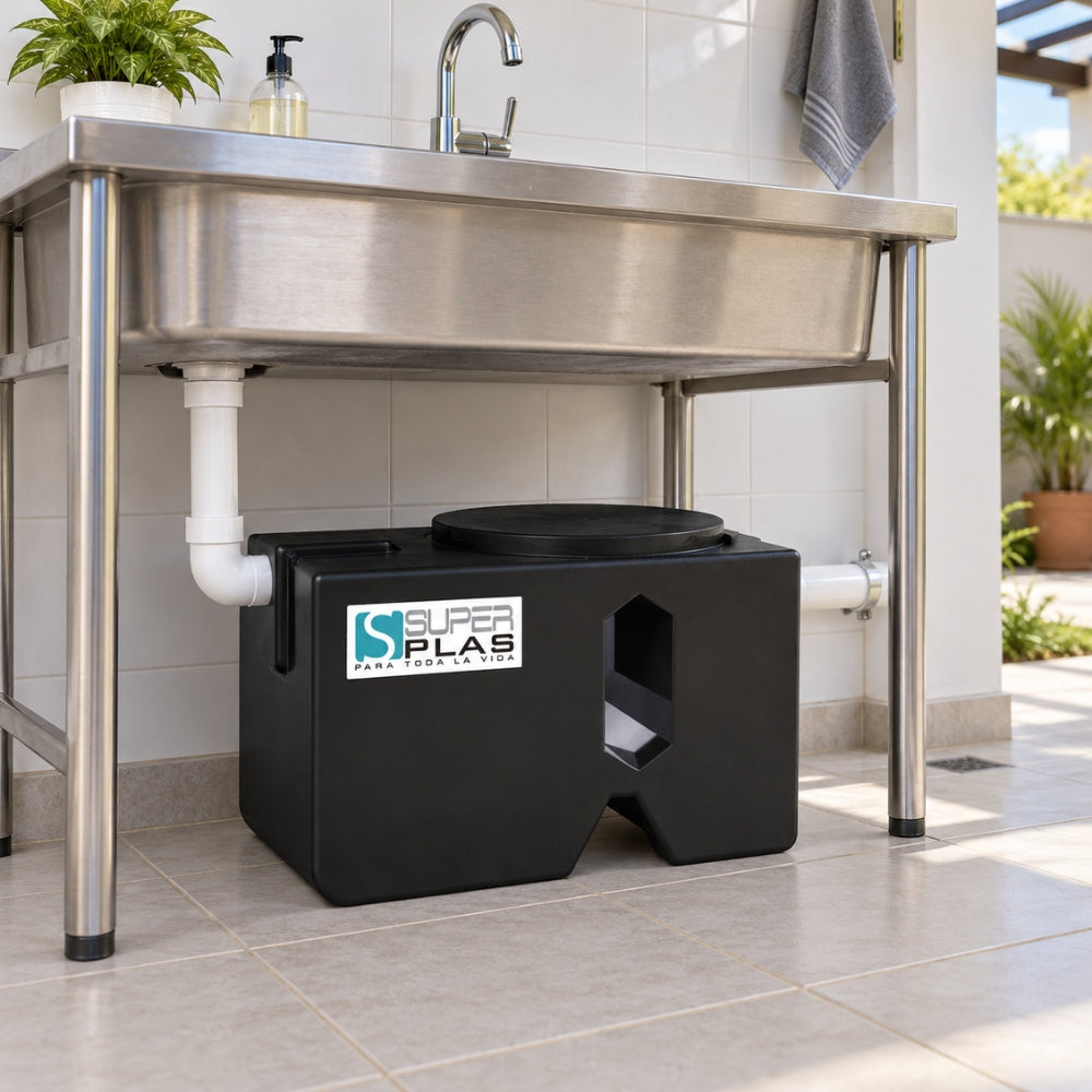 TRAMPA DE GRASA 70 LTS / 30 LBS SUPER PLAS