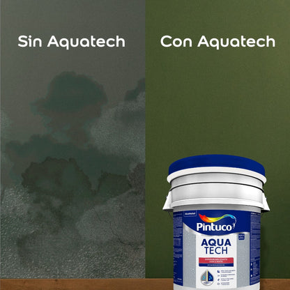 AQUATECH  IMPERMEABILIZANTE PARED MATE BLANCO 7225 5 GL (18.925L) 5958785 PINTUCO