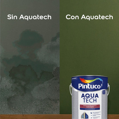 AQUATECH IMPERMIABILIZANTE PARED MATE BASE INTERMEDIA 1 GL (3.785L) 5958790 PINTUCO