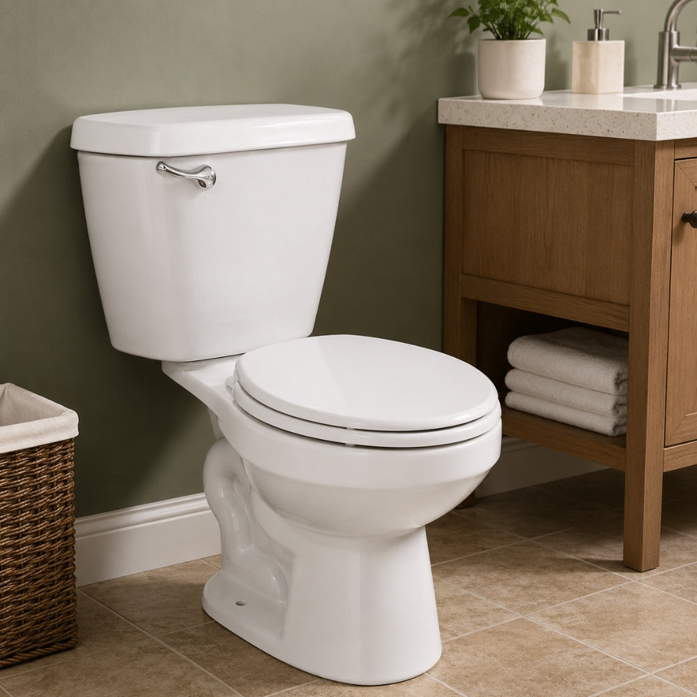 INODORO DOS PIEZAS REDONDO COLOR BLANCO BALTIC SR 139A