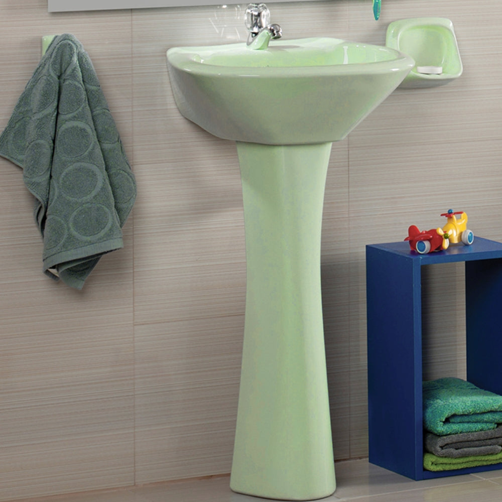 PEDESTAL STANDARD PARA LAVAMANOS VERDE MIST EDESA