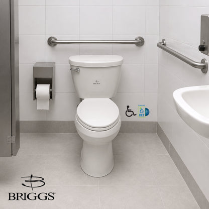INODORO DOS PIEZAS ELONGADO COLOR BLANCO MAXIMA PLUS BRIGGS