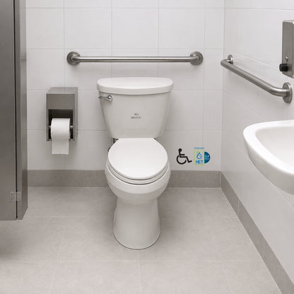 INODORO DOS PIEZAS ELONGADO COLOR BLANCO MAXIMA PLUS BRIGGS