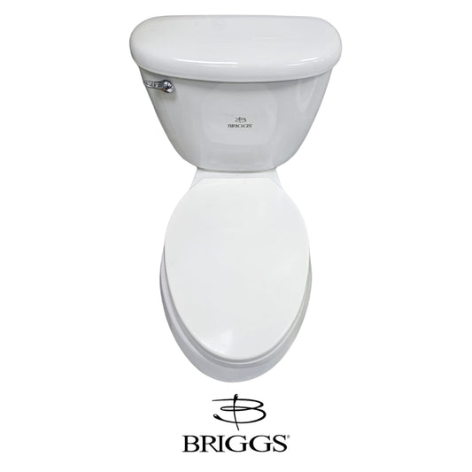 INODORO DOS PIEZAS ELONGADO COLOR BLANCO MAXIMA PLUS BRIGGS