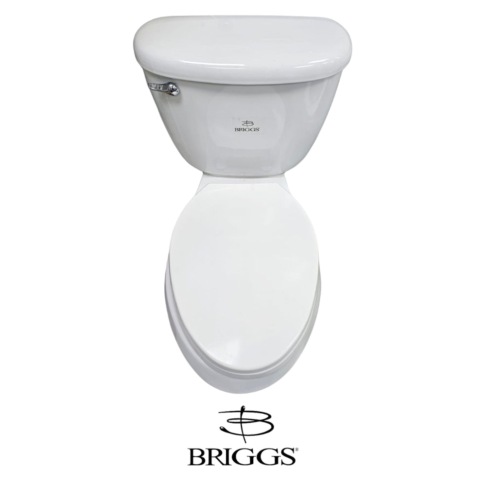 INODORO DOS PIEZAS ELONGADO COLOR BLANCO MAXIMA PLUS BRIGGS
