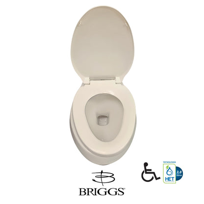 INODORO DOS PIEZAS ELONGADO COLOR BONE MAXIMA PLUS BRIGGS