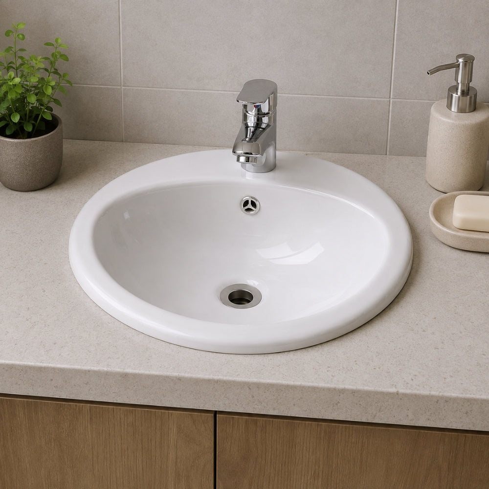 LAVAMANO DE SOBREPONER BLANCO SR1UP  BALTIC (1 HUECO)