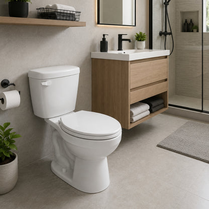 INODORO FV DOS PIEZAS MILÁN HET PALANCA COLOR BLANCO E115-E-BL