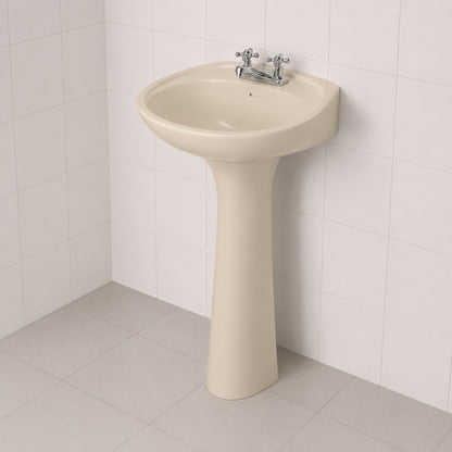 LAVAMANOS CON PEDESTAL FV GALA COLOR BONE E208-BO