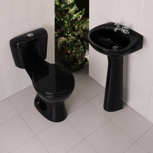LAVAMANOS CON PEDESTAL FV GALA COLOR NEGRO E208-NE