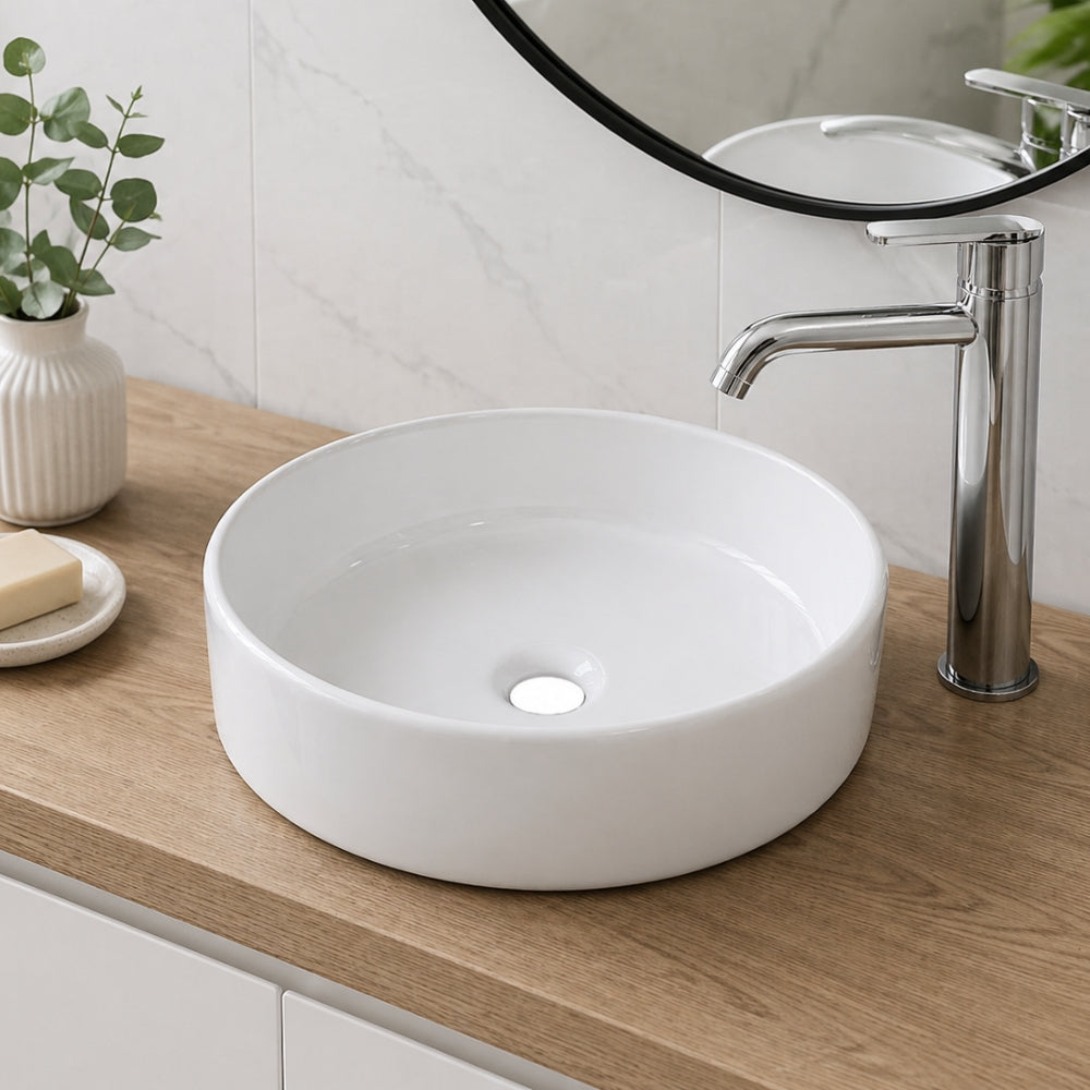 LAVAMANOS DE SOBREPONER HE-V10 BLANCO 360X360X110MM