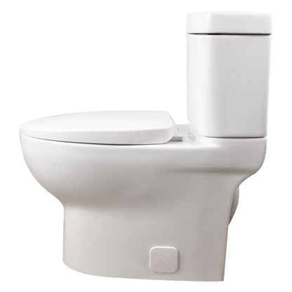 INODORO DOS PIEZAS ELONGADO  HE-2160 COLOR BLANCO 725X390X800MM