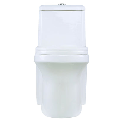 INODORO DOS PIEZAS ELONGADO HE-T809A COLOR BLANCO 40X385X680MM