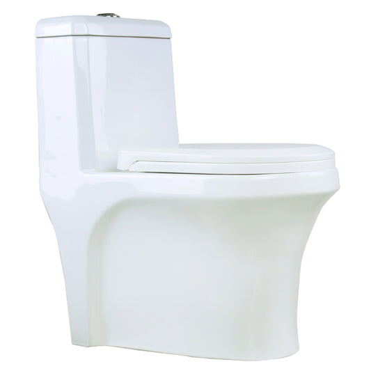 INODORO DOS PIEZAS ELONGADO HE-T809A COLOR BLANCO 40X385X680MM