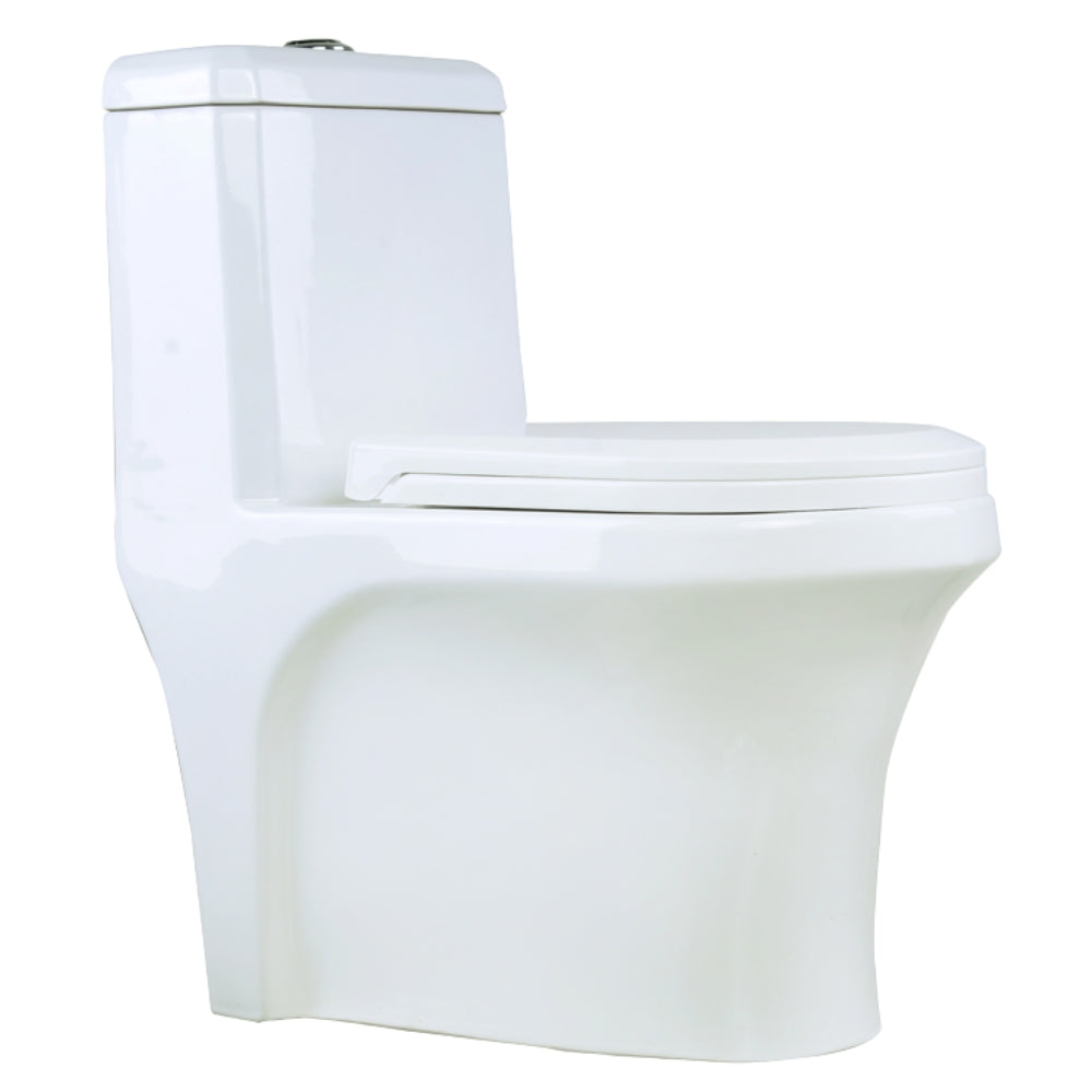 INODORO DOS PIEZAS ELONGADO HE-T809A COLOR BLANCO 40X385X680MM