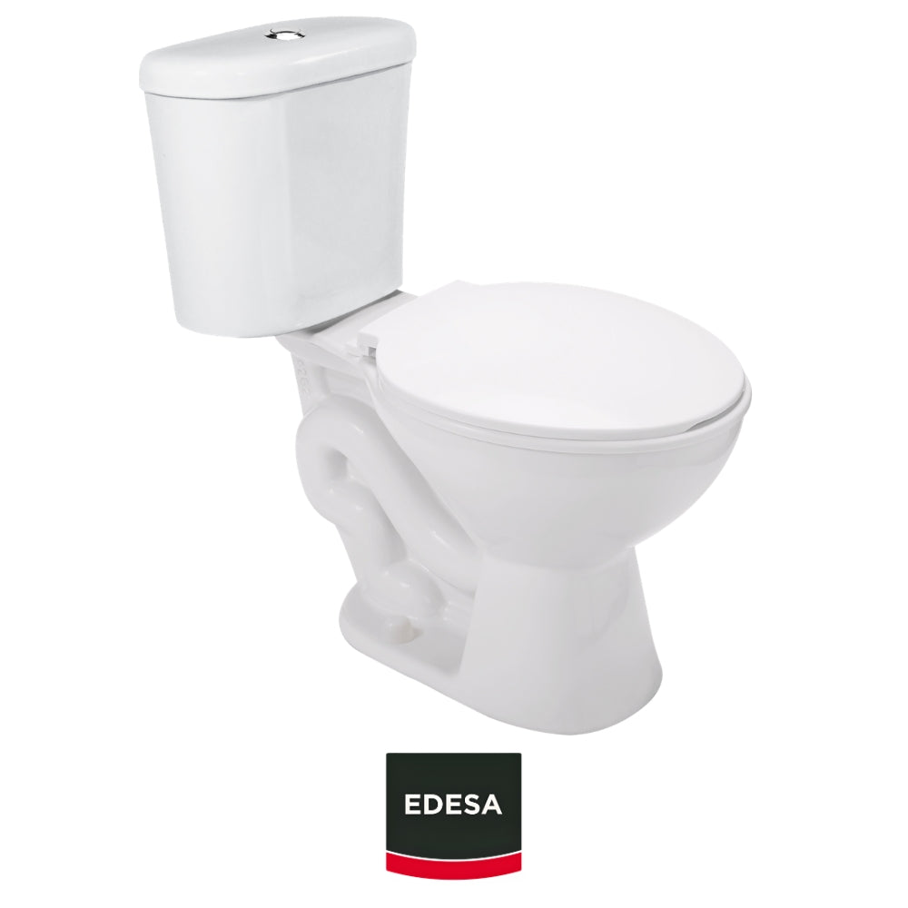 INODORO DOS PIEZAS REDONDO COLOR BLANCO ANDES DUAL FLUSH EDESA