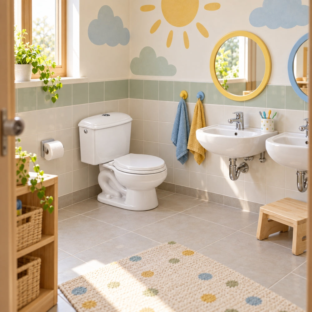 INODORO NEW KINDER DUAL FLUSH LID LOCK BRIGGS