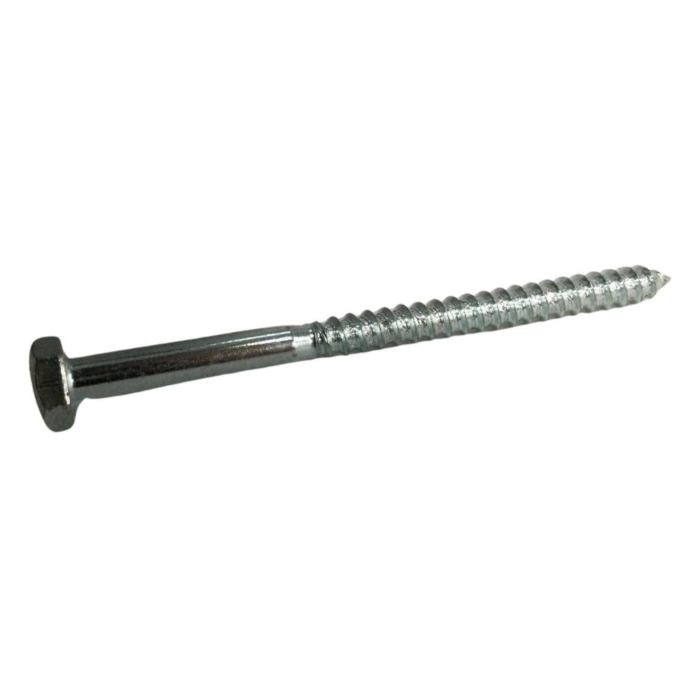 TORNILLO TIRAFONDO HEXAGONAL ZINCADO ACERO GRADO 2 1/4 PULGADAS x 3-1/2 PULGADAS