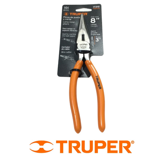 PINZA DE PUNTA Y CORTE 8 PULGADAS TRUPER