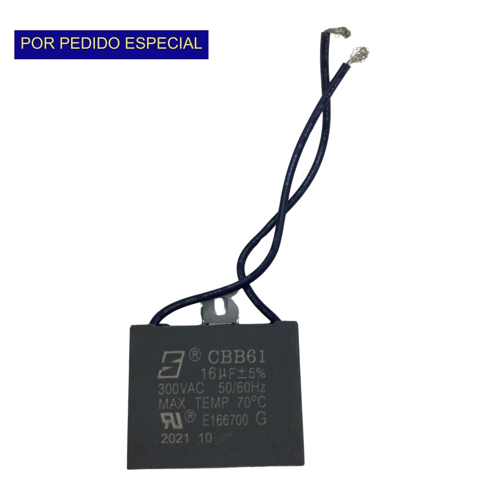 CAPACITADOR 10MF PARA EXTRACTORTRACTOR IND 16 PULGADAS