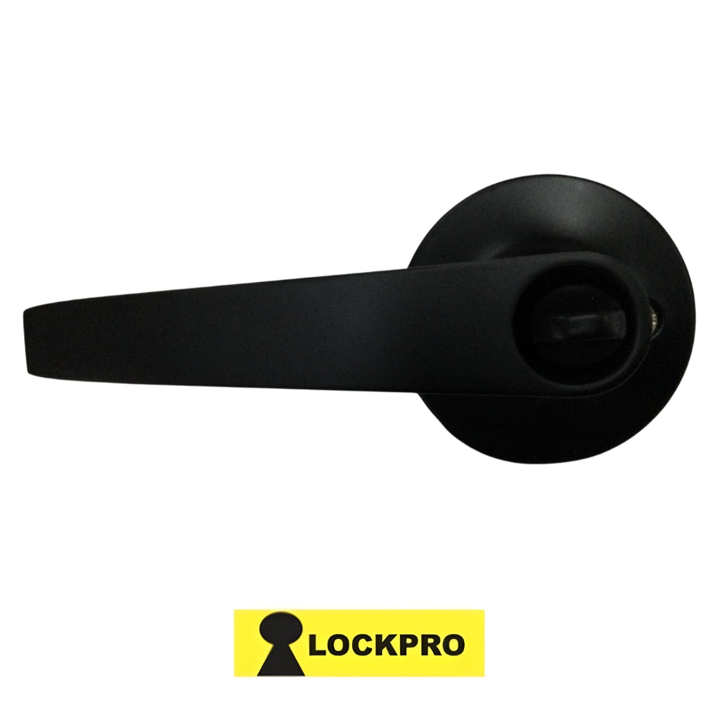 CERRADURA DE MANIJA DE ENTRADA NEGRO MATE 3802 LOCKPRO