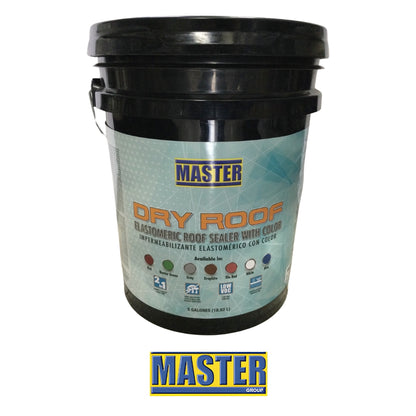 PINTURA IMPERMEABILIZANTE PARA TECHO DRY ROOF AZUL 5 GALONES PCR1317 MASTER