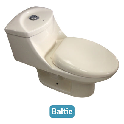 INODORO UNA PIEZA ELONGADO COLOR BEIGE BALTIC OCEANUS SR-1001