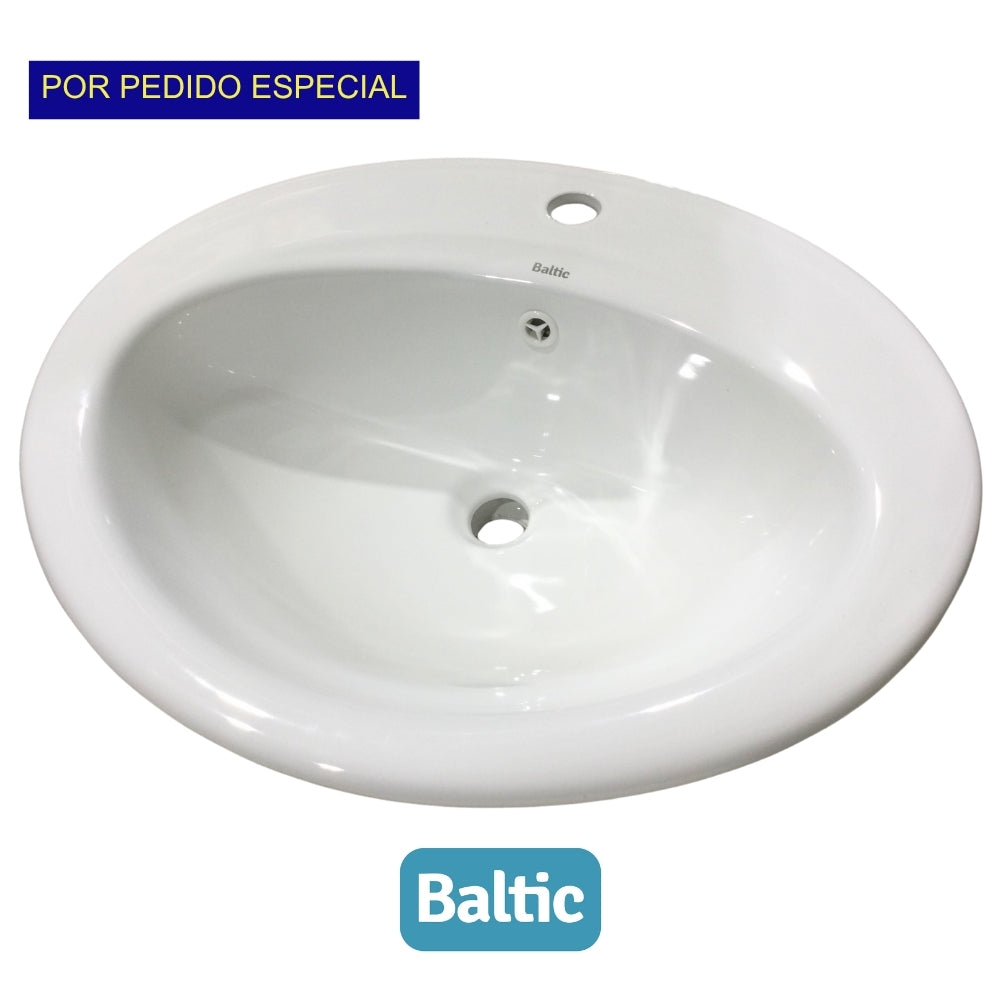 LAVAMANO DE SOBREPONER BLANCO SR1UP  BALTIC (1 HUECO)