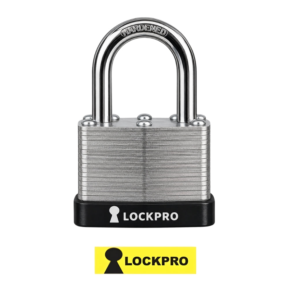 CANDADO LAMINADO DE 40MM GRIS  LOCKPRO