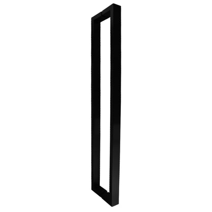 TIRADORES RECTO DOBLE DE ACERO INOX NEGRO 25 X 38 X 900MM PARA PUERTA