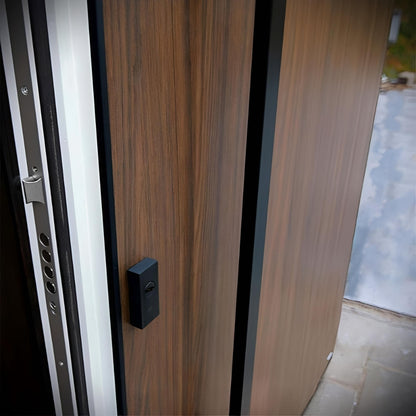 TIRADORES RECTO DOBLE DE ACERO INOX NEGRO 25 X 38 X 900MM PARA PUERTA