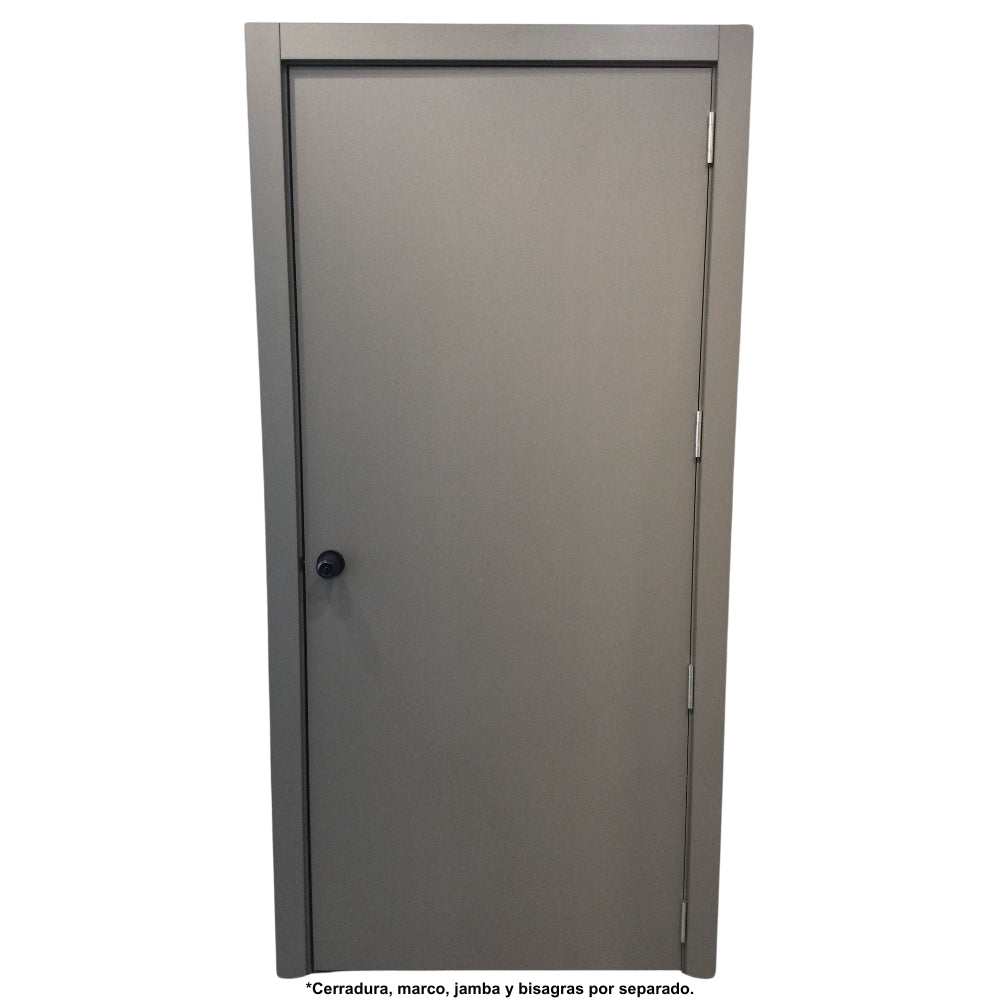 PUERTA DE MELAMINA 3 PIES X 7 PIES ALUMINIO CAVA MOON (FAB)