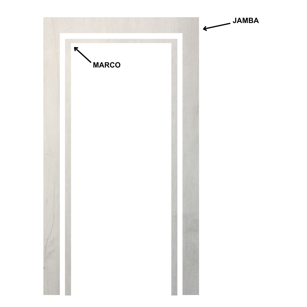 MARCO 2.40M * 15MM + JAMBA BOHEMIAM BLANCO BOREAL (FAB)
