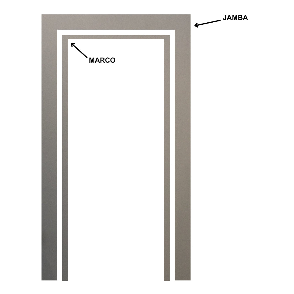 MARCO 2.40M * 15MM + JAMBA ALUMINIO CAVA MOON (FAB)