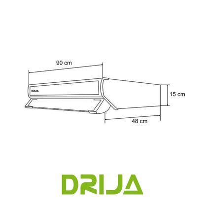 EXTRACTOR DE GRASA CAMPANA 90.2 CM, (COMPATTO 90 BLACK)