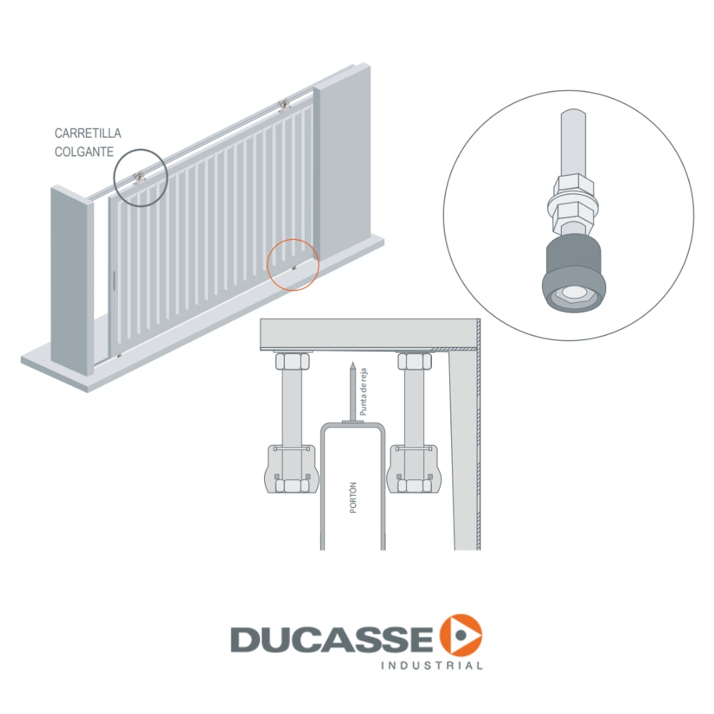 GUIA DE 35mm NYLON DUCASSE