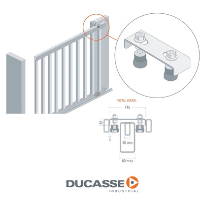 GUIA DOBLE DE 35mm NYLON DUCASSE