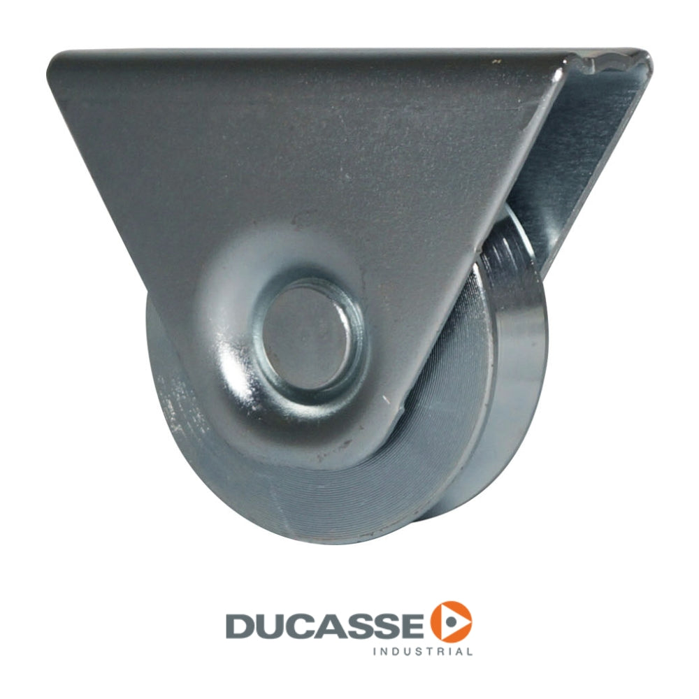 RUEDA CON BASE PARA PORTONES DE 70 MM