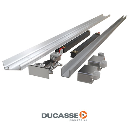 KIT DN-50 RIEL OCULTO 1.20 MTS DUCASSE