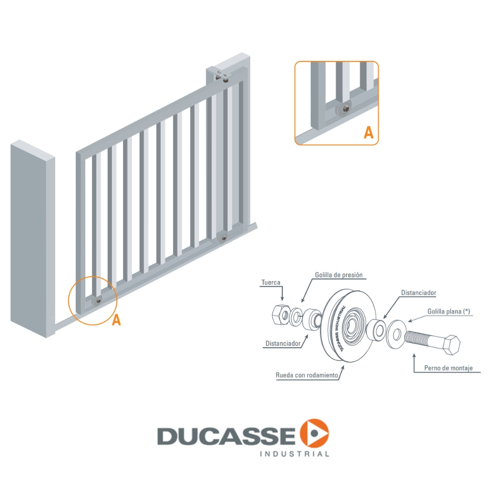 RUEDA 100mm PREMIUM  DUCASSE