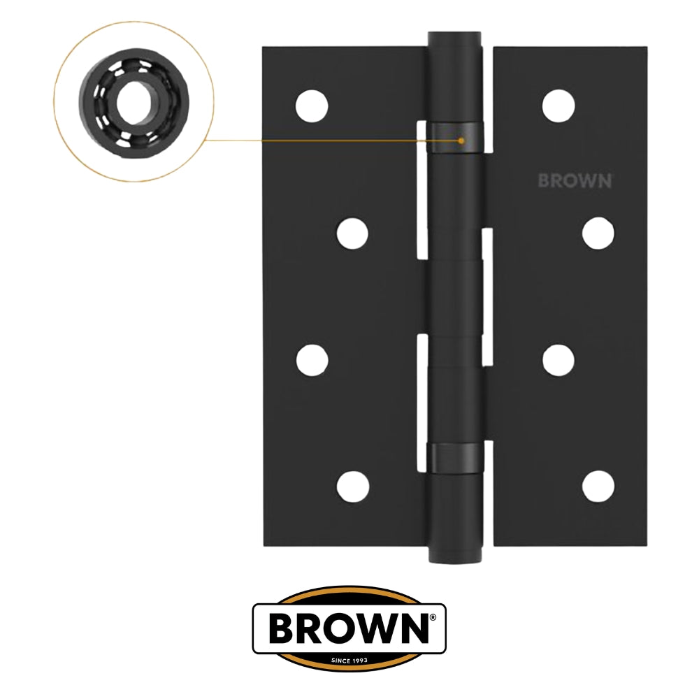 BISAGRA 4X3 PULGADAS X 2.5MM CON BALINERAS NEGRO