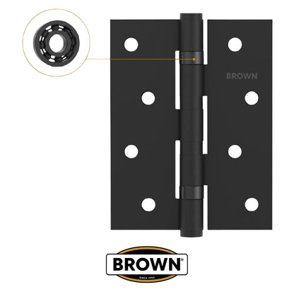 BISAGRA 4X3 PULGADAS X 2.5MM CON BALINERAS NEGRO